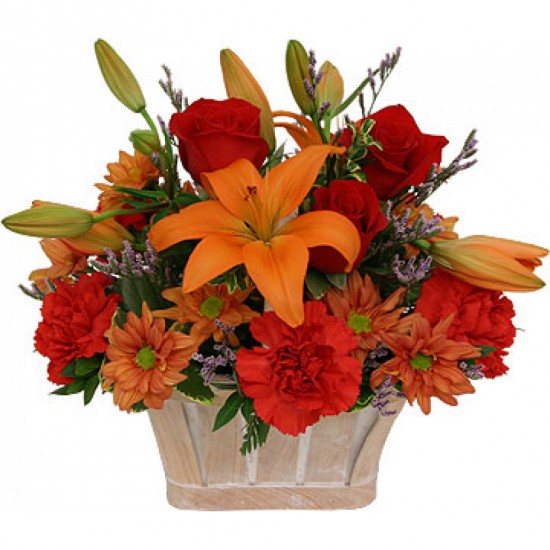 Bouquet de fleurs Orange Breeze