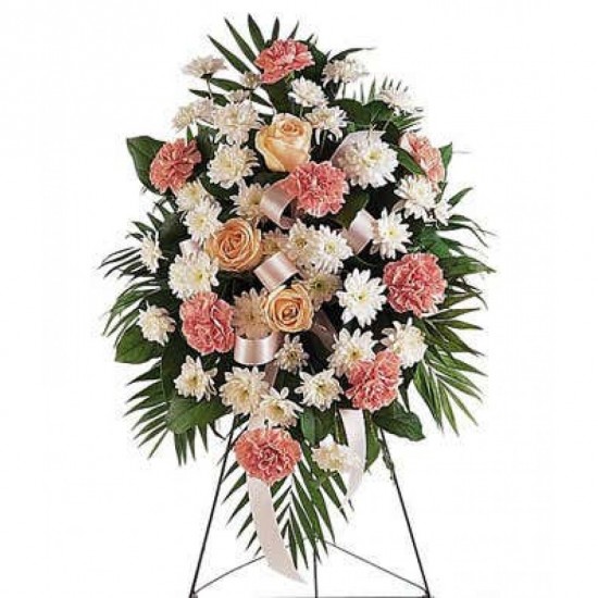 Funeral Standing Spray Pastel Floral