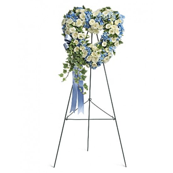 Funeral Wreath Pure and Blue