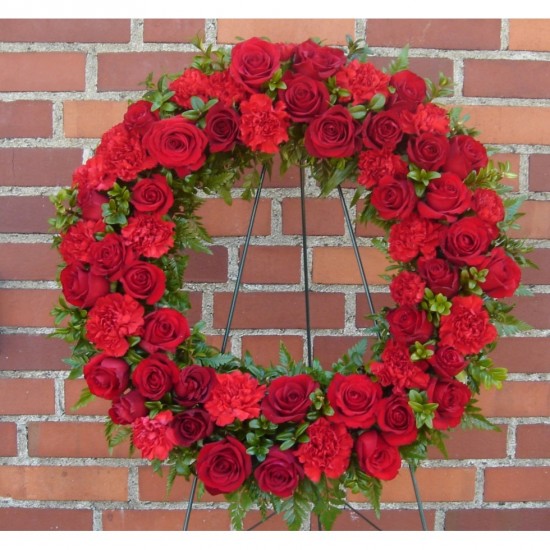 Funeral Wreath Red Sunset