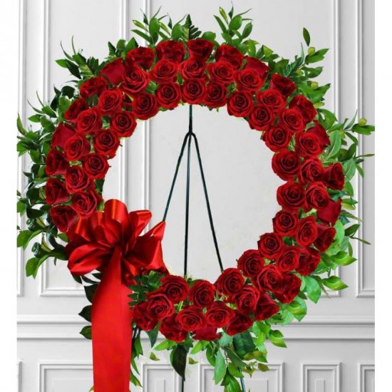 Funeral Wreath Timeless Roses