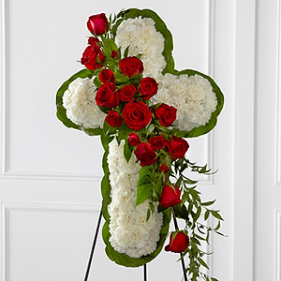 Funeral Cross Floral Sensitivity