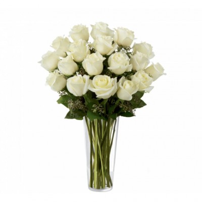 Arrangement funéraire Roses blanches