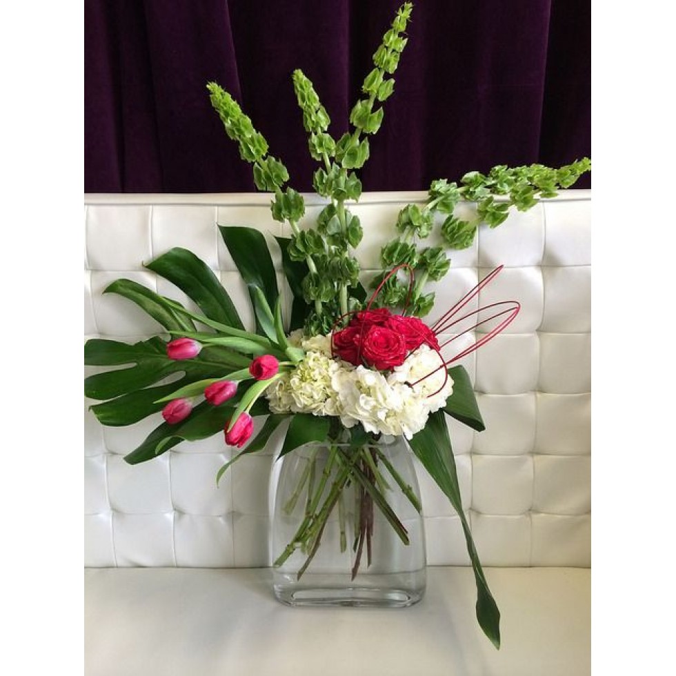 Bouquet de fleurs - moderne - Torrent d'amour - Fleuriste la Diva à Laval