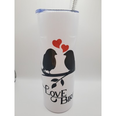 Cadeau Amour Bouteille / Tasse Love Birds