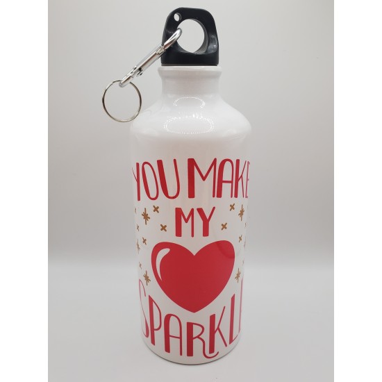 Love Gift Stainless Sport Bottle You Make My Heart Sparkle