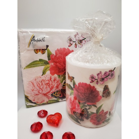 Love Gift Duo Candle and Napkins