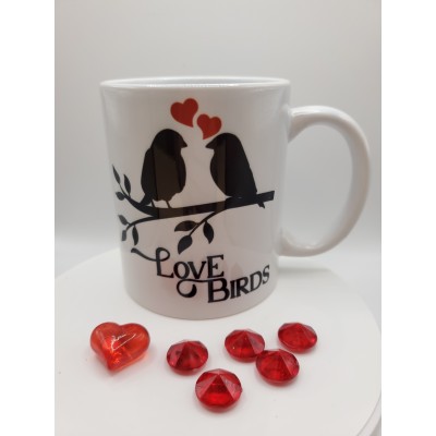 Love Gift Ceramic Mug 'Love Birds'