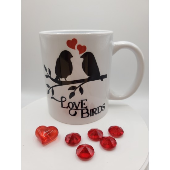 Cadeau Amour Tasse céramique 'Love Birds'